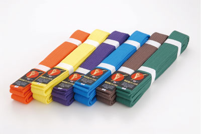 colored karate belt